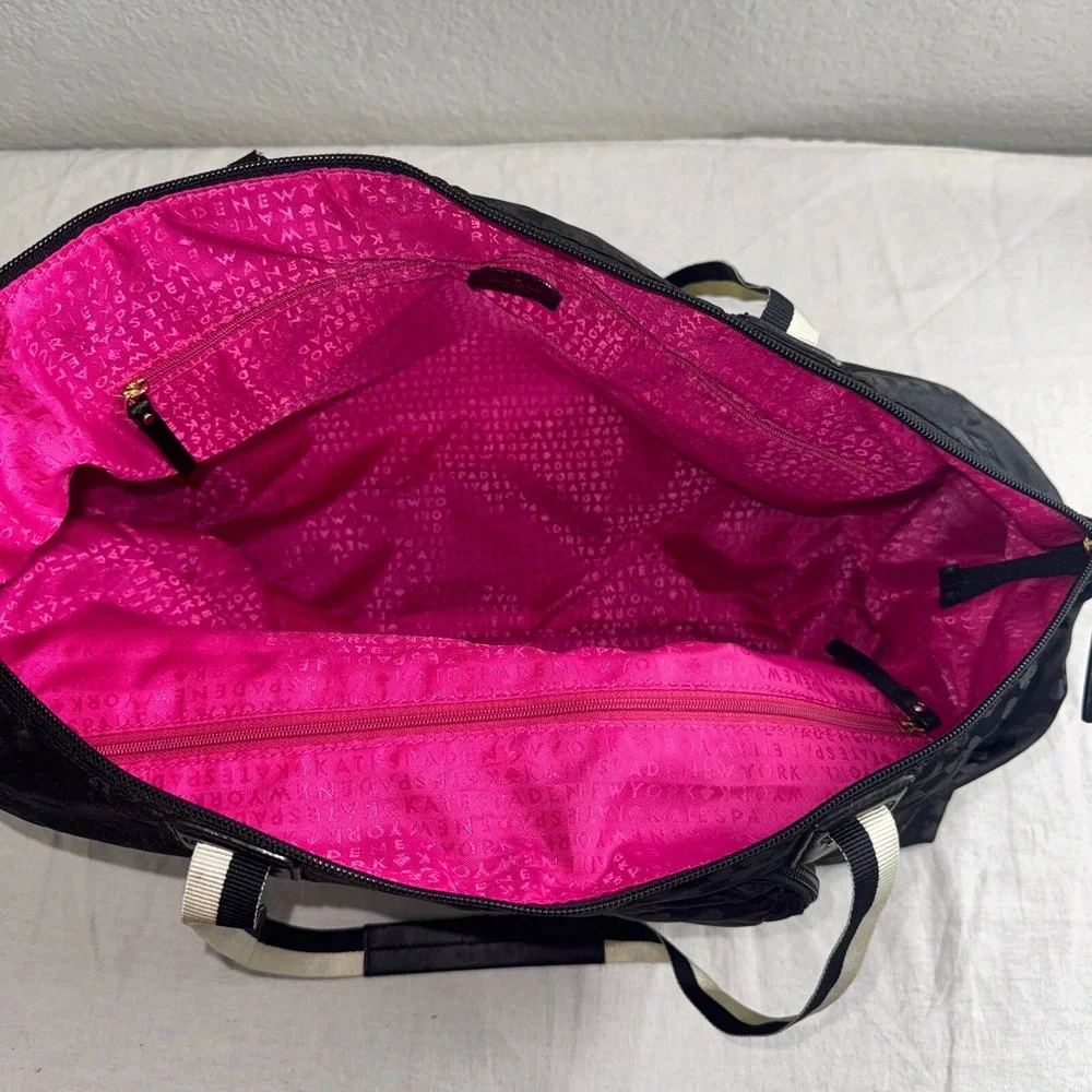 Kate Spade New York Bon Voyage Women's Black Pockets Double‎ Strap Shoulder Bag